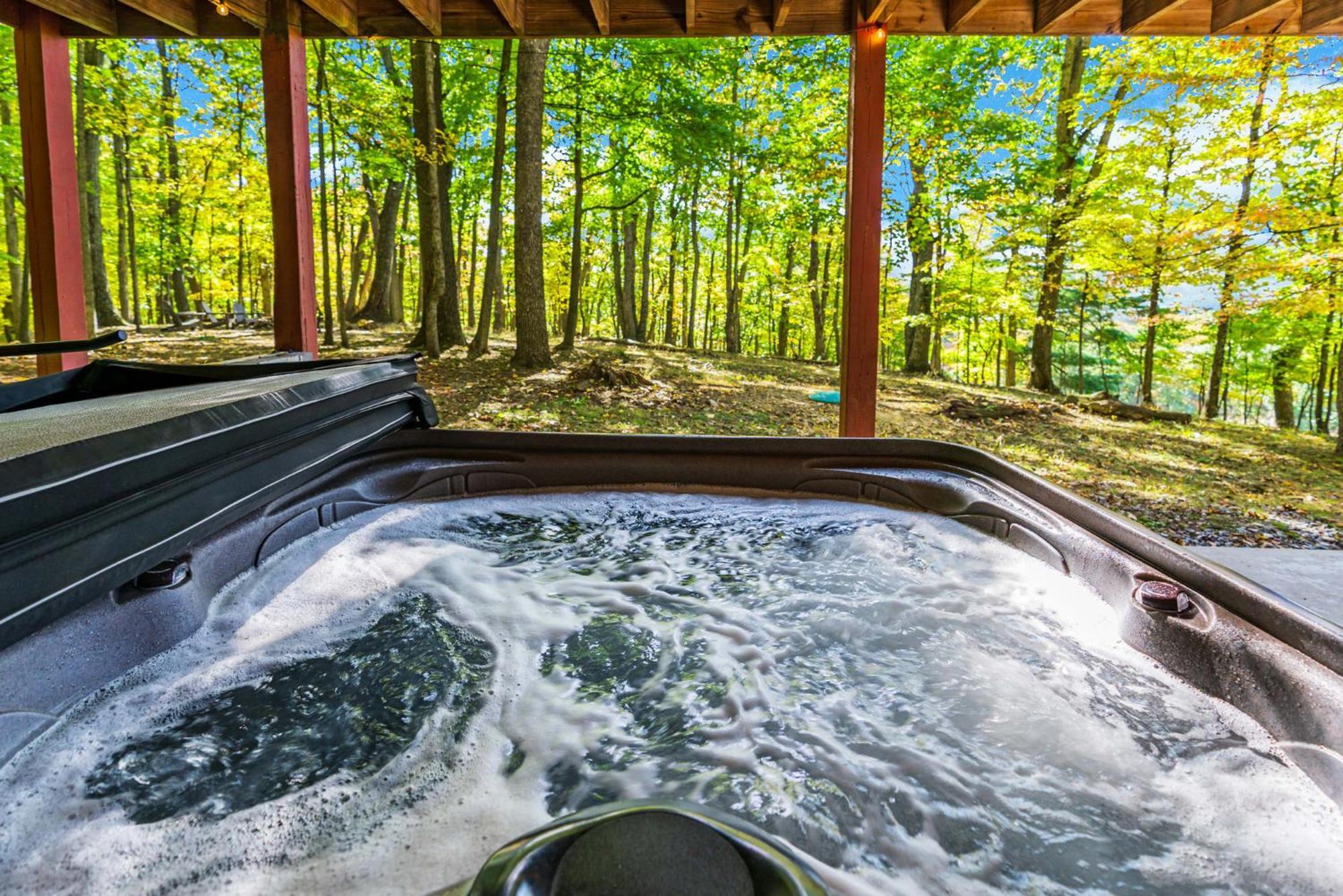 Hot Tub, Large Deck, Wifi, Fire Pit At Chalet Cabin Morton Grove Exterior foto